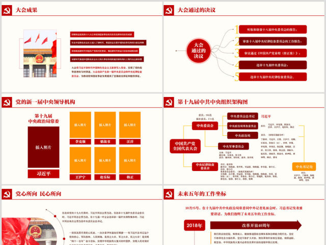 十九大报告精神学习ppt党课19大课件 十九大报告精神学习ppt党课19大课件