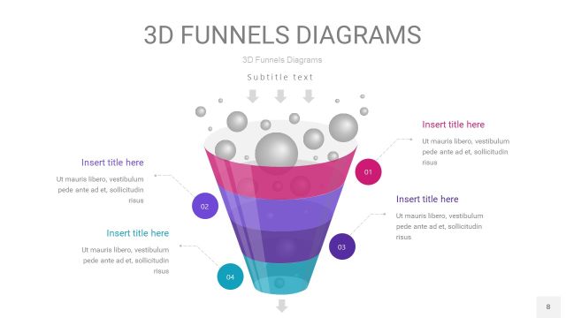 紫色3D漏斗PPT信息图表8 紫色3D漏斗PPT信息图表8