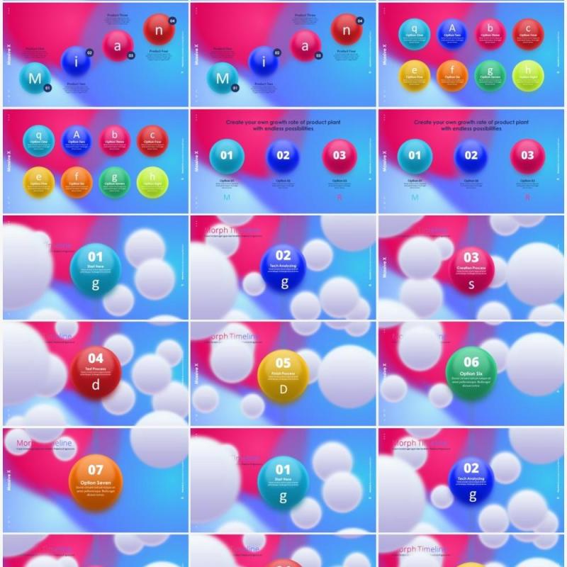 球体渐变设计PPT素材Sphere Gradient Design