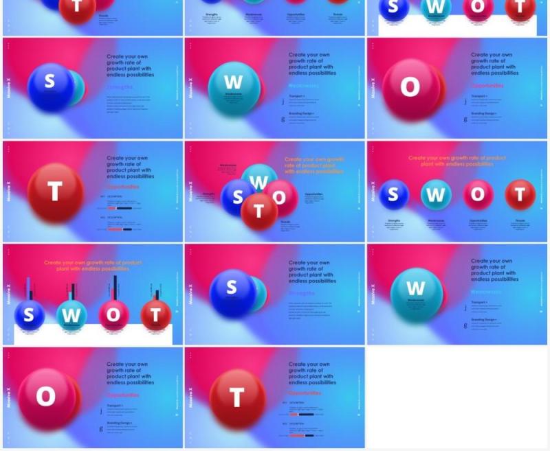 球体渐变设计PPT素材Sphere Gradient Design