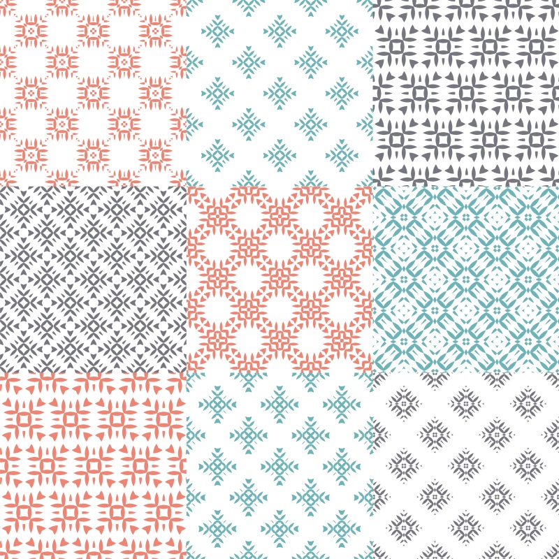 优雅的几何无缝图案集合29