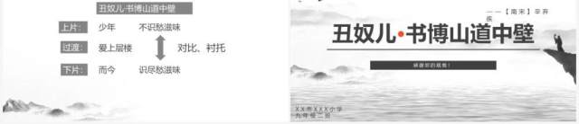 部编版九年级语文上册丑奴儿书博山道中壁课件PPT模板