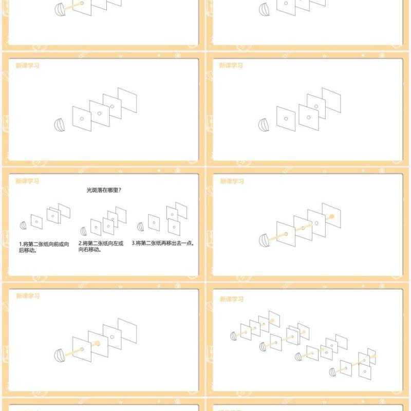部编版五年级科学上册光是怎样传播的PPT模板