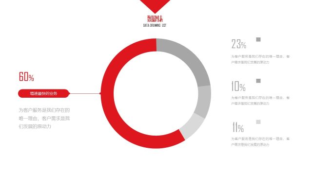 大气红色商务PPT图表-24