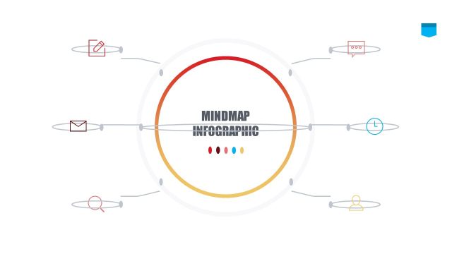 彩色思维导图逻辑PPT信息可视化图表15