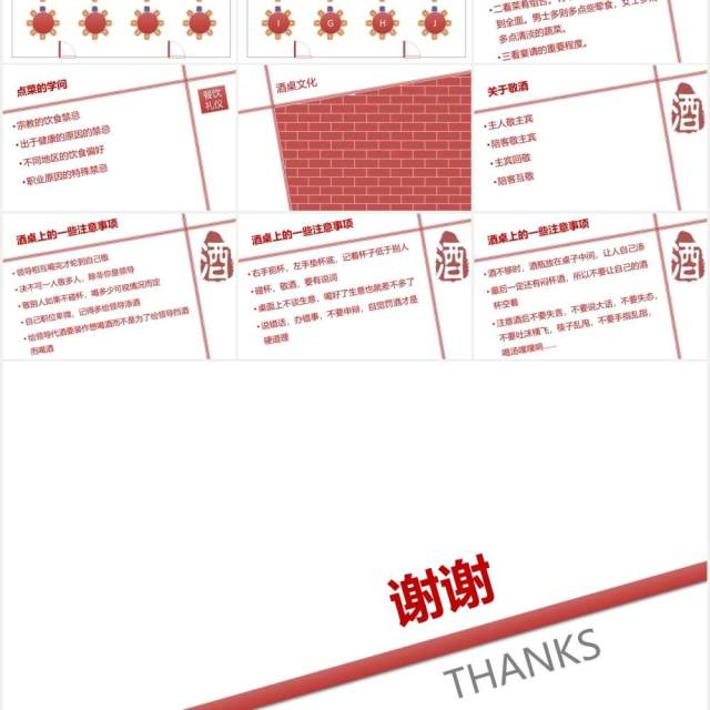 简约实用红色仪容仪表餐饮会面礼仪培训课件PPT模板 简约实用红色仪容仪表餐饮会面礼仪培训课件PPT模板