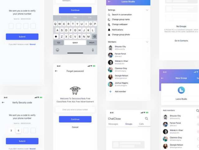 为您的下一个消息,对话或调用应用程序手工制作的设计。,消息iOS UI工具包 为您的下一个消息,对话或调用应用程序手工制作的设计。,消息iOS UI工具包
