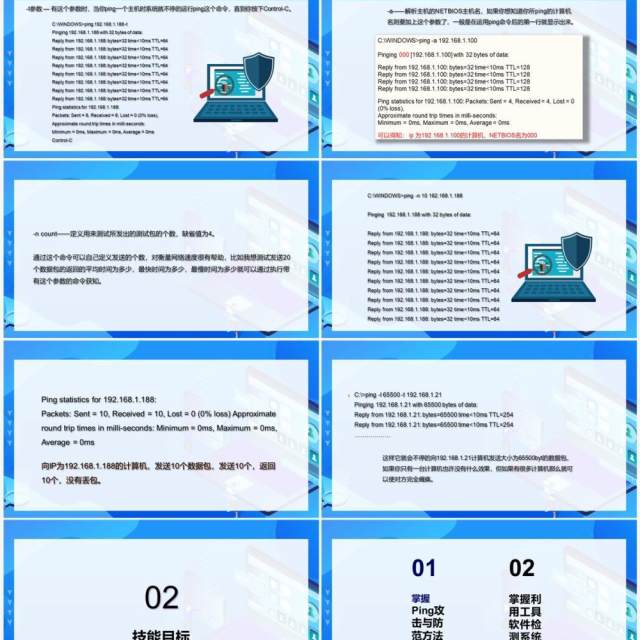 计算机网络安全基础知识PPT模板