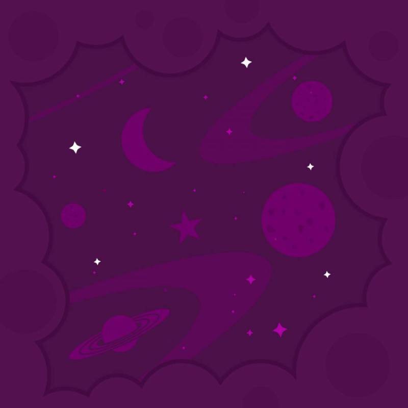 超紫罗兰色银河背景矢量