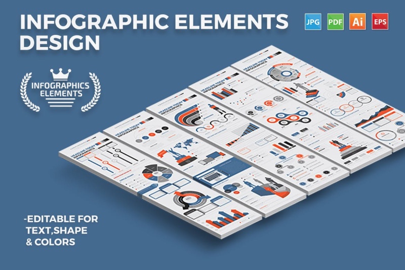 商业信息图表设计元素 Infographics Design