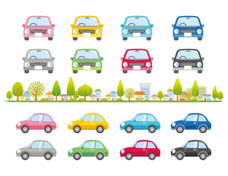 车辆变化和城市景观