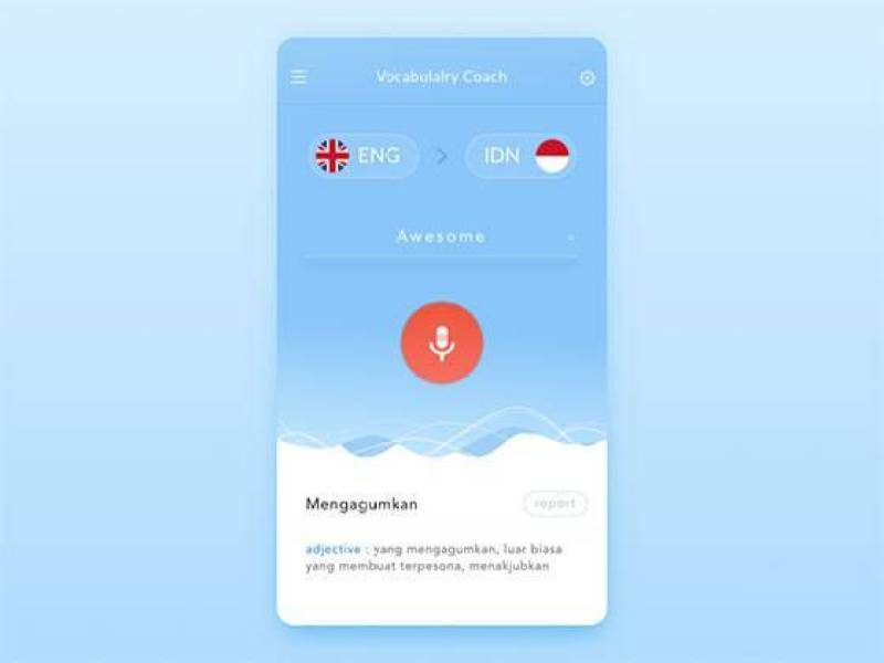 词汇教练应用界面