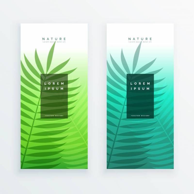 自然横幅矢量背景插画