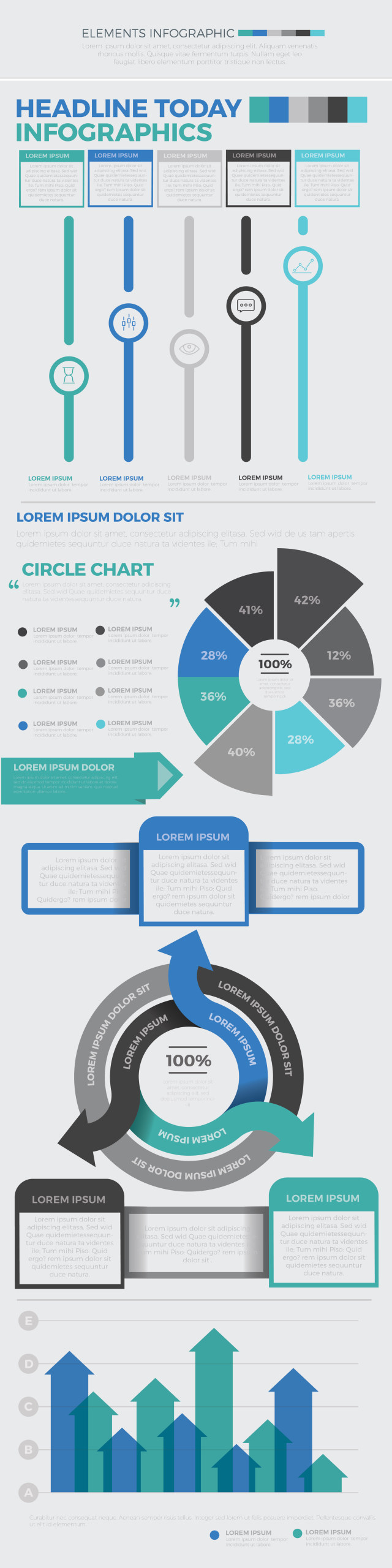 商业信息图表元素集 Infographics