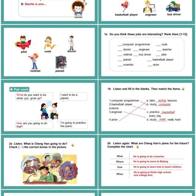 人教版八年级英语上册I’m going to study computer science第1课时课件PPT模板