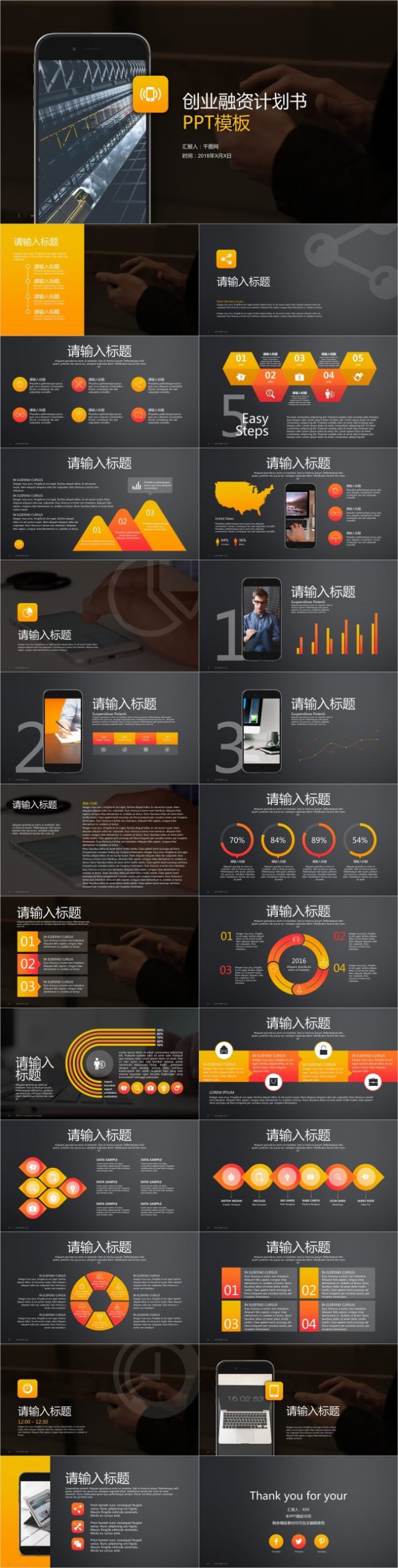商业策划书创业计划书项目融资PPT模板 商业策划书创业计划书项目融资PPT模板