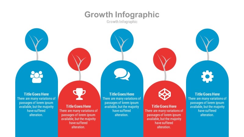 红蓝色商务PPT信息可视化图表15