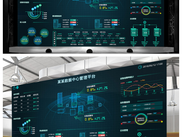 原创科技可视化信息数据监控大屏背景模板-版权可商用 原创科技可视化信息数据监控大屏背景模板-版权可商用