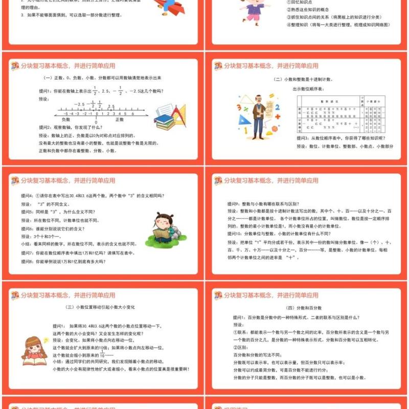 部编版六年级数学下册数的认识课件PPT模板