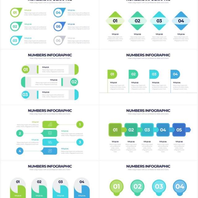 简洁创意数字图形并列关系PPT信息图形素材Numbers Powerpoint Infographics 简洁创意数字图形并列关系PPT信息图形素材Numbers Powerpoint Infographics