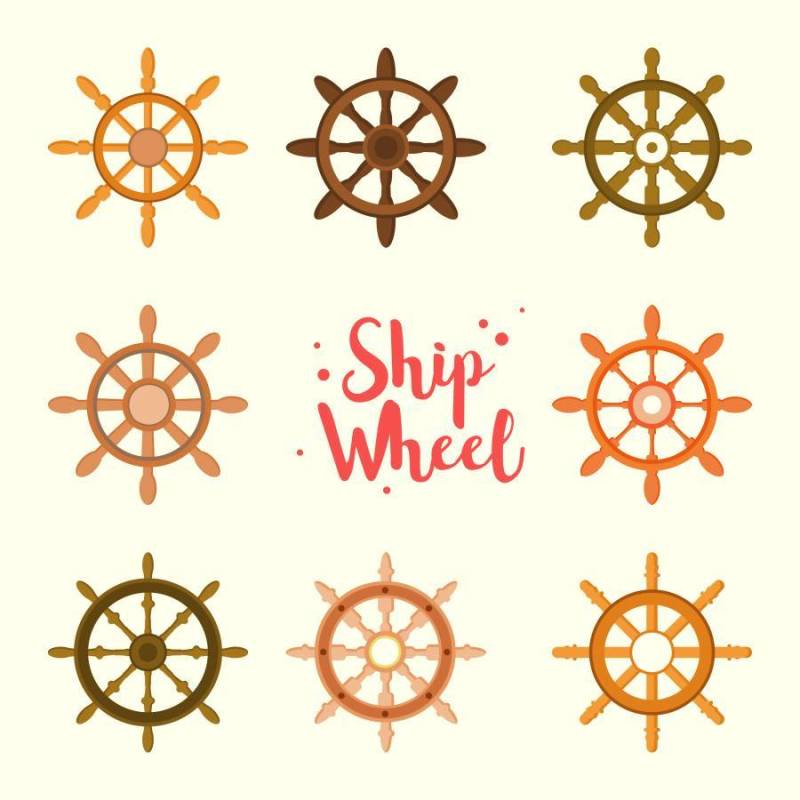 船轮木制的图标