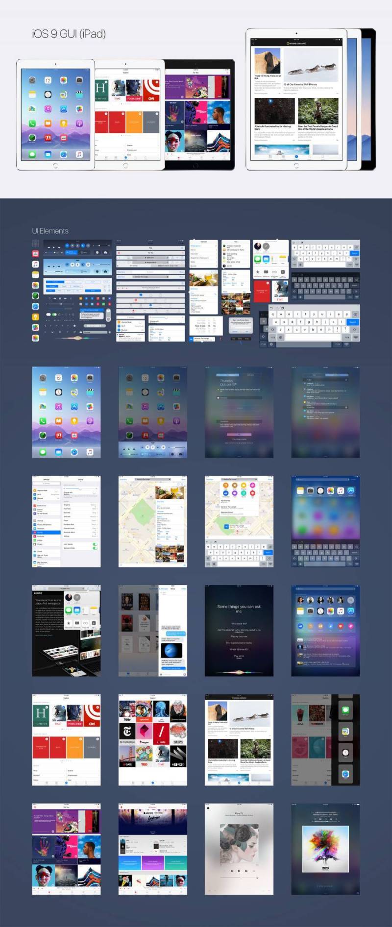 iOS 9 iPad GUI