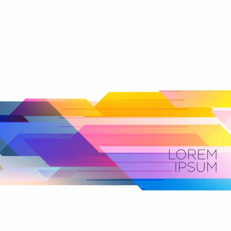 抽象的彩色几何形状背景