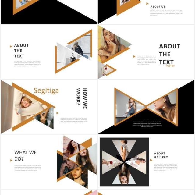 三角形图片作品展示PPT模板SEGI - Minimal Powerpoint 三角形图片作品展示PPT模板SEGI - Minimal Powerpoint