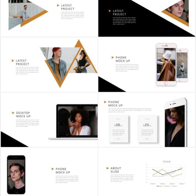 三角形图片作品展示PPT模板SEGI - Minimal Powerpoint 三角形图片作品展示PPT模板SEGI - Minimal Powerpoint