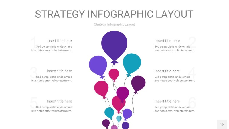 玫瑰紫战略计划统筹PPT信息图10