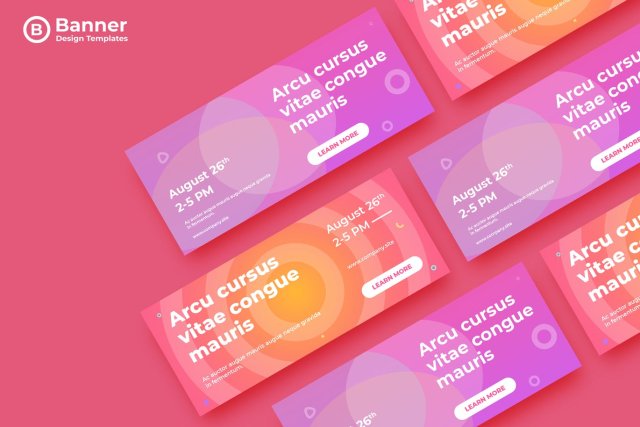 紫色红色渐变网页banner平面广告AI矢量抽象背景素材ADL Banner Templates.09 紫色红色渐变网页banner平面广告AI矢量抽象背景素材ADL Banner Templates.09