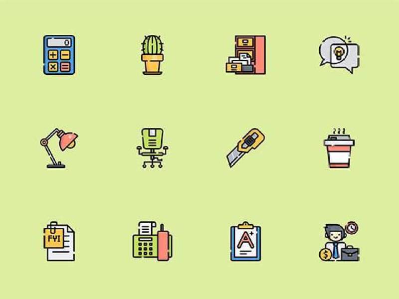 50 枚办公元素图标