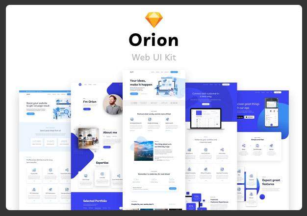 网页设计用户界面工具包Orion Web UI Kit 网页设计用户界面工具包Orion Web UI Kit