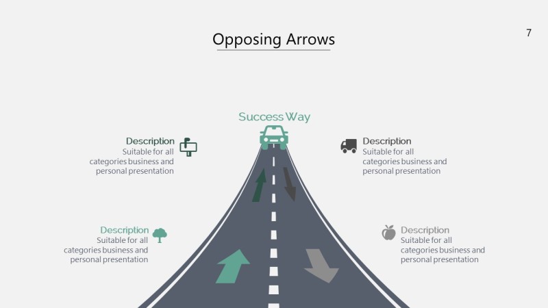 云数据可视化PPT信息图表7