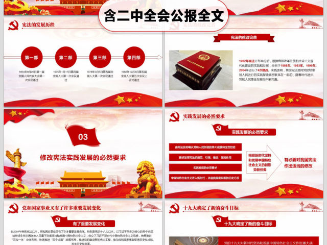 中华人民共和国宪法修正案解读党建PPT 中华人民共和国宪法修正案解读党建PPT