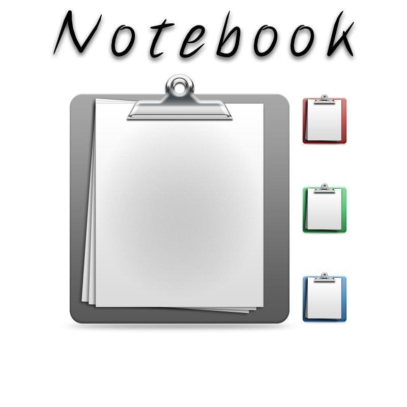 笔记本与夹子——psd分层素材