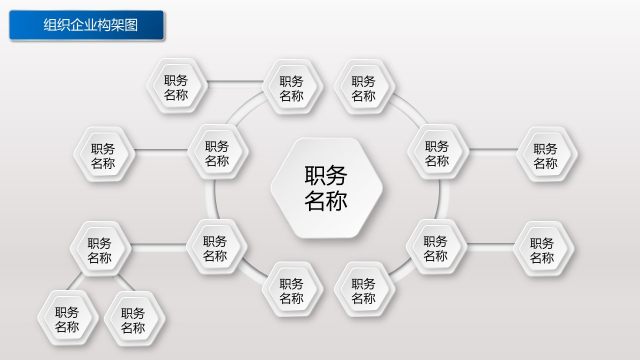 标准创意组织架构图PPT模板17 标准创意组织架构图PPT模板17