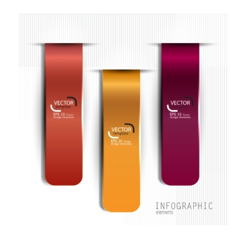 条纹信息图形模板集09