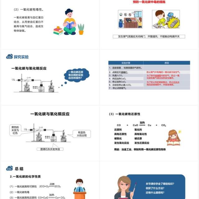 部编版九年级化学上册二氧化碳和一氧化碳课件PPT模板