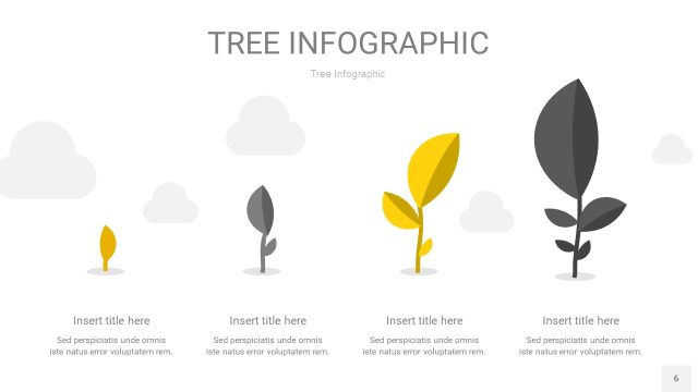 灰黄色树状图PPT图表6
