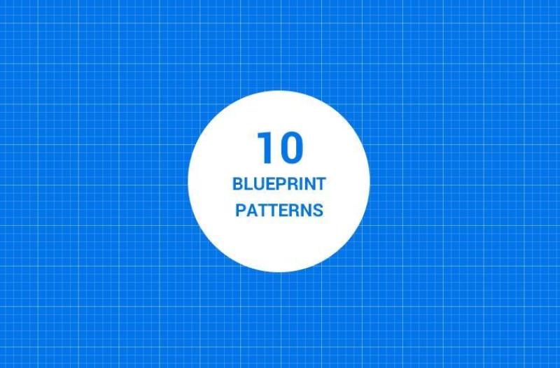 十个蓝图平铺背景含pat图案文件10-seamless-blueprint-patterns