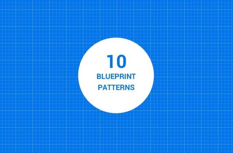 十个蓝图平铺背景含pat图案文件10-seamless-blueprint-patterns