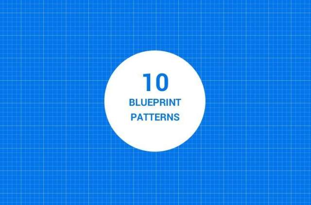 十个蓝图平铺背景含pat图案文件10-seamless-blueprint-patterns