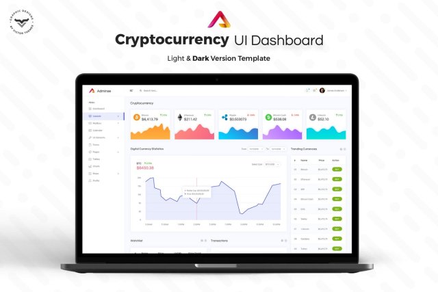 加密货币网站后台管理仪表板用户界面PSD模板UI设计工具包Cryptocurrency-Admin-Dashboard-UI-KIT 加密货币网站后台管理仪表板用户界面PSD模板UI设计工具包Cryptocurrency-Admin-Dashboard-UI-KIT