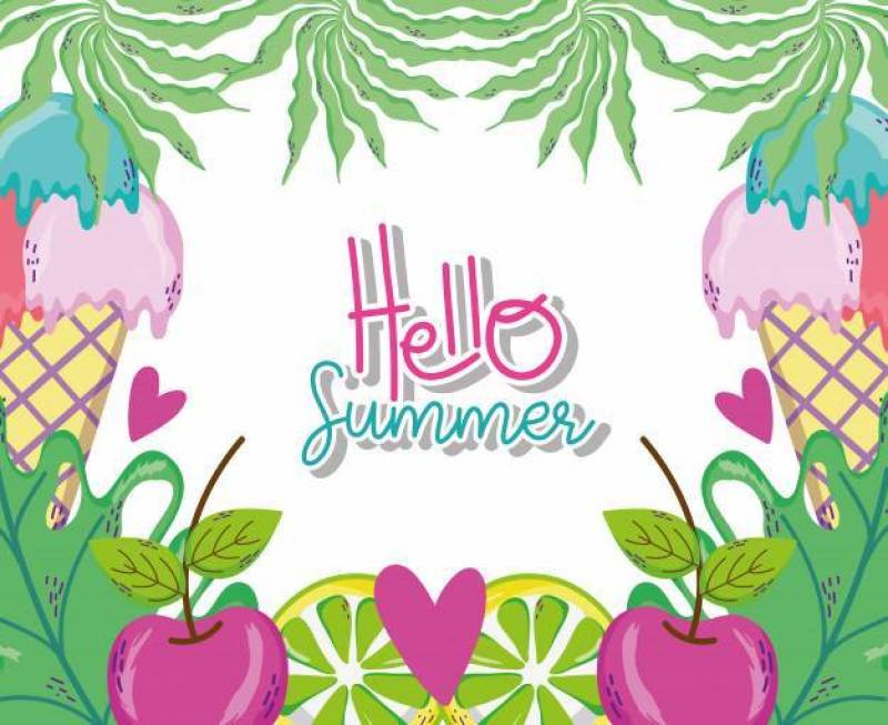 Hello summer cartoons