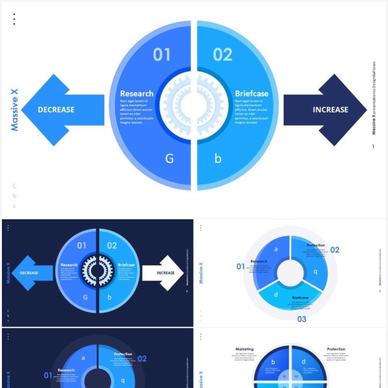 圆形图表信息PPT素材Diagram infographics
