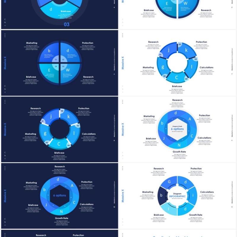 圆形图表信息PPT素材Diagram infographics