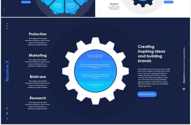 圆形图表信息PPT素材Diagram infographics