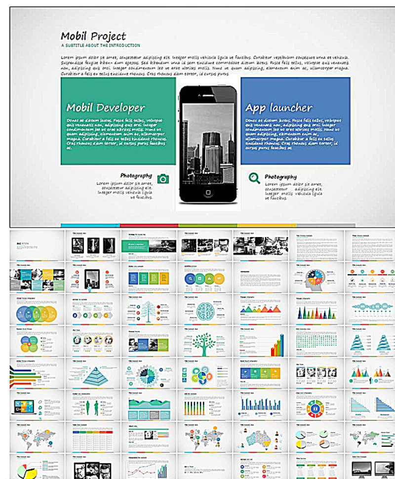 简约风格企业ppt模板