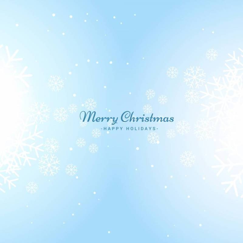 蓝色的雪花背景